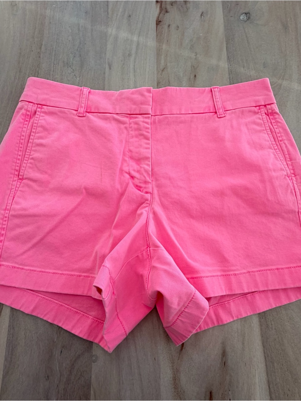 JCREW women’s Classic 100% Cotton Chino Shorts Pink Size 10 NEW